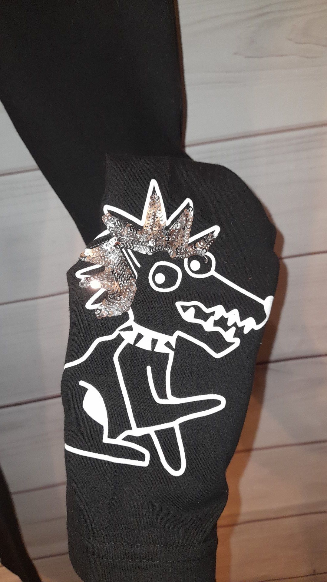 Legginsy NOWE rozm 146 z psem pies Reporter Young