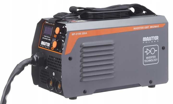 NOWA Spawarka Inwerterowa IGBT MIG MAG FLUX MMA migomat 200A MAJSTER