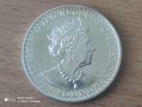 Продам срібну монету острів святої Єлени  1 фунт 2021 року