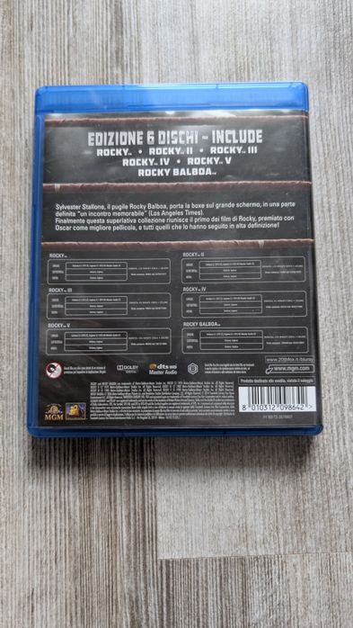 Rocky Kolekcja Blu-ray PL - stan b. dobry