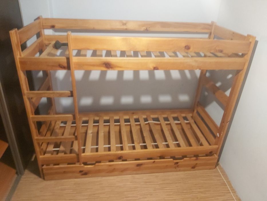 Sz-n dostawa gratis ŁÓŻKO piętrowe sosnowe 80x200 szuflada na pościel