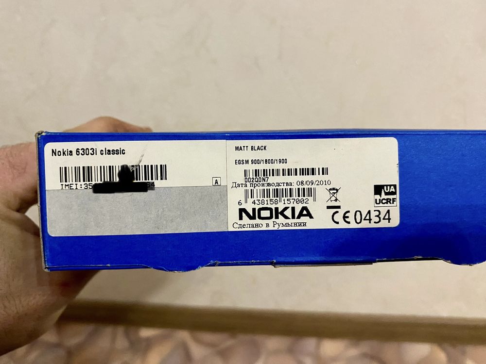 Телефон Nokia 6303i Classic Black Оригинал vintage phone раритет