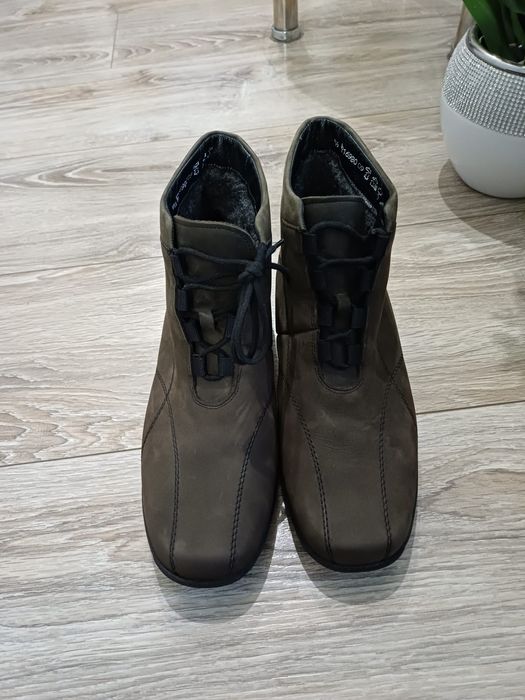 Buty damskie zimowe ortopedyczne skórzane Solidus rozm 7,5 (405).