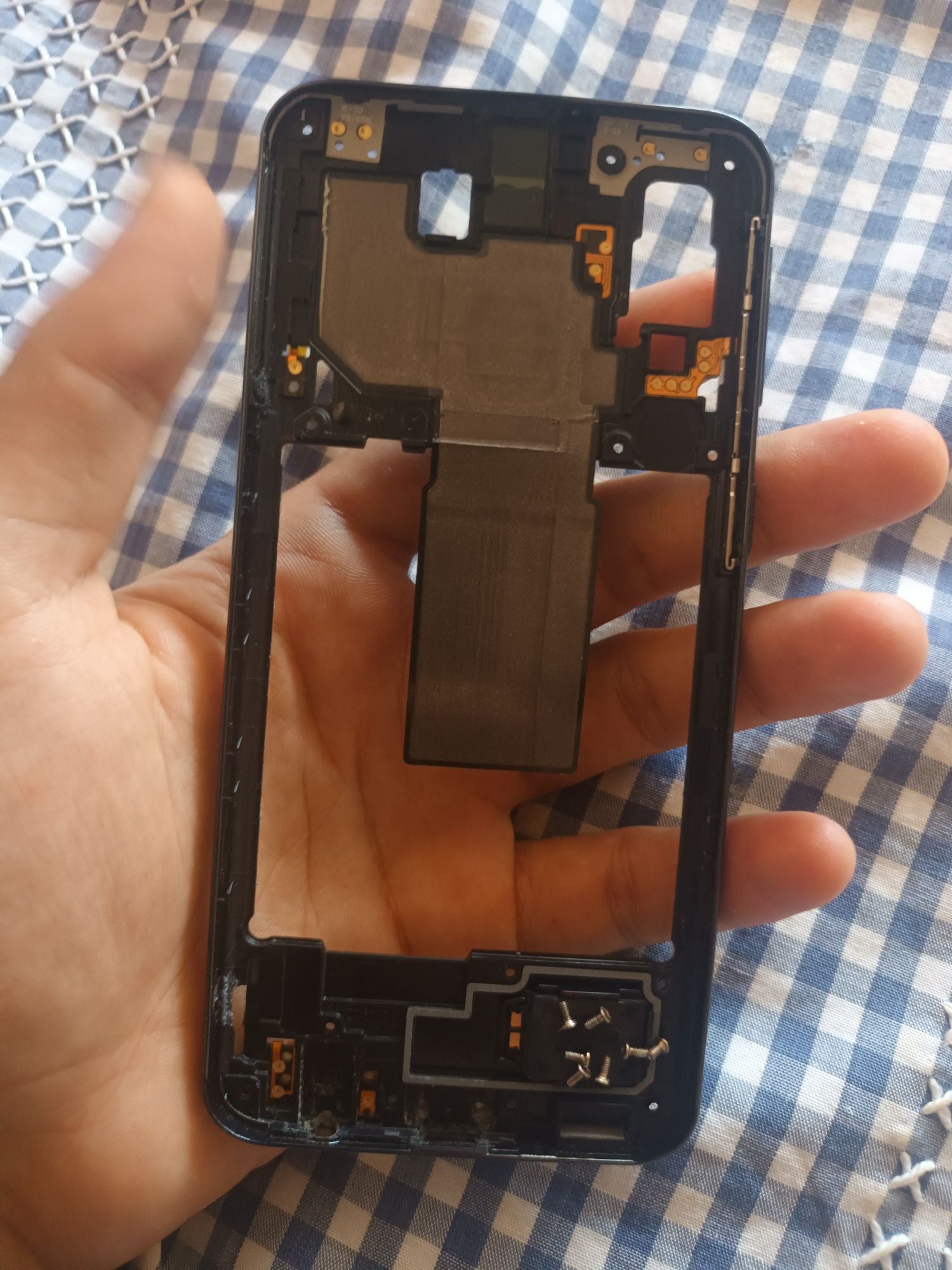 Samsung Galaxy A40 A405 Chassi Carcaça Traseira Frame Preta A405FD A40