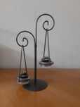Porta velas em metal