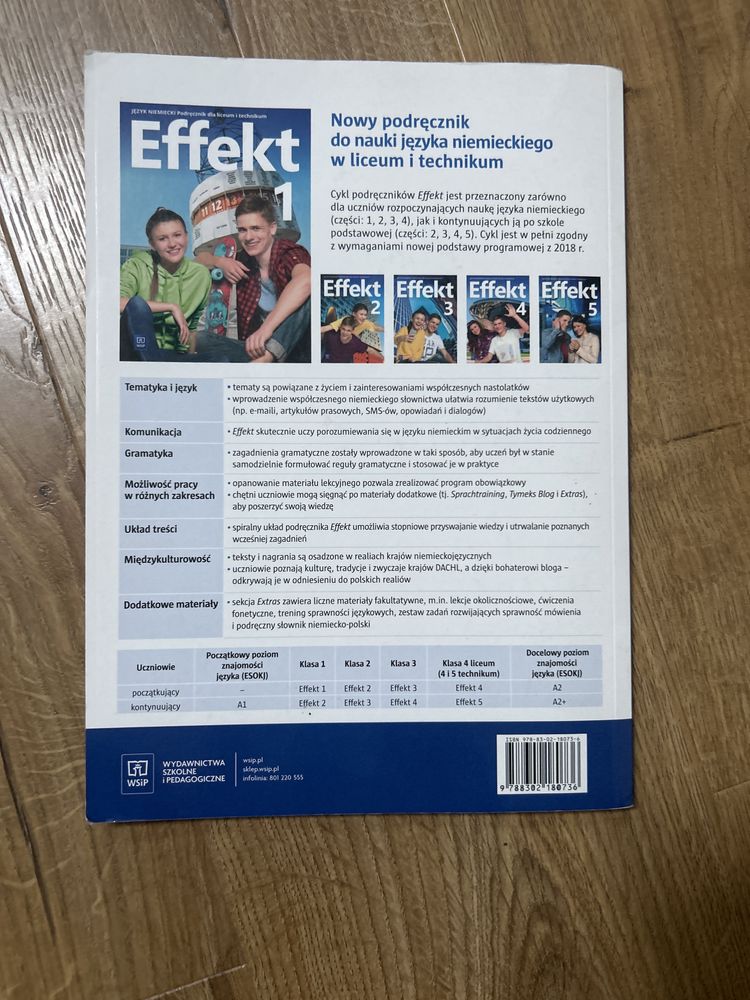 Effekt 1 Język Niemiecki Podręcznik Liceum/Technikum