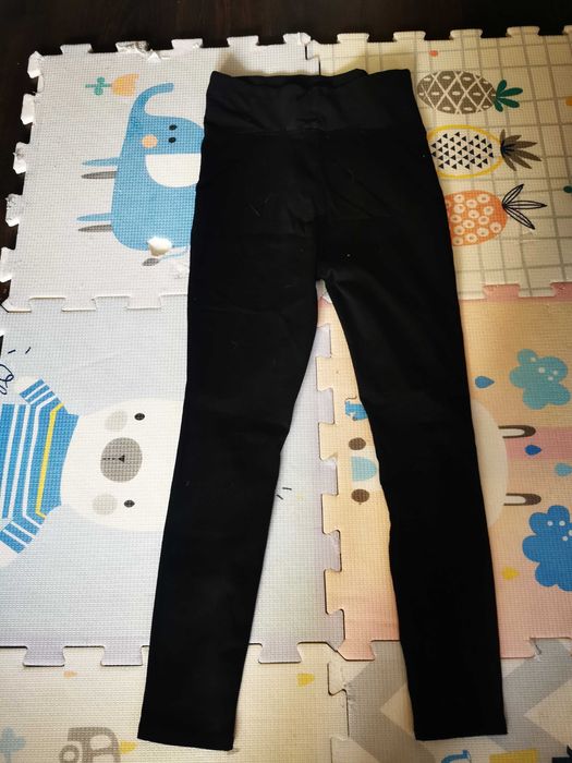 Czarne dzinsowe spodnie ciążowe H&M