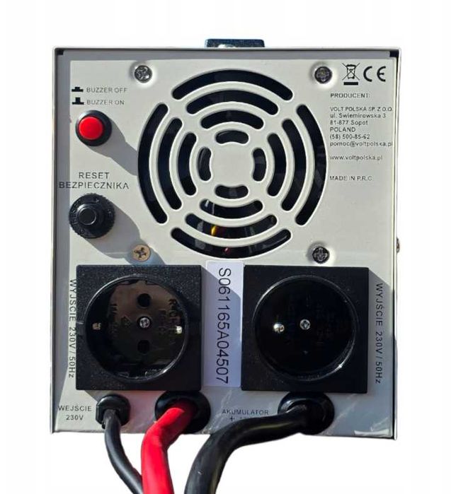 Гібрийдний інвертор SINUS PRO 850 E PLUS 12/230V (500/850W) 3SPM08012M