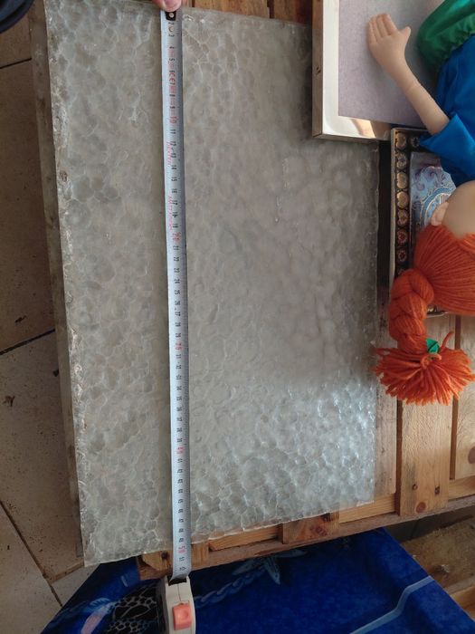 3 Placas antigas de vidro antigo trabalhado em bom estado geral