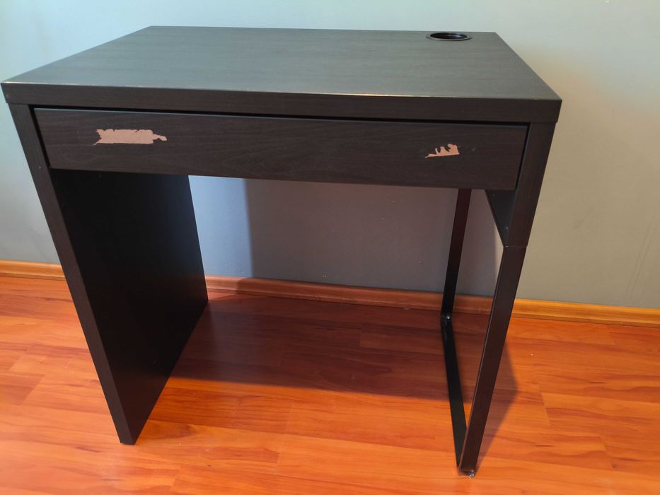 Ikea MICKE biurko, czarnobrąz, 73x50 cm