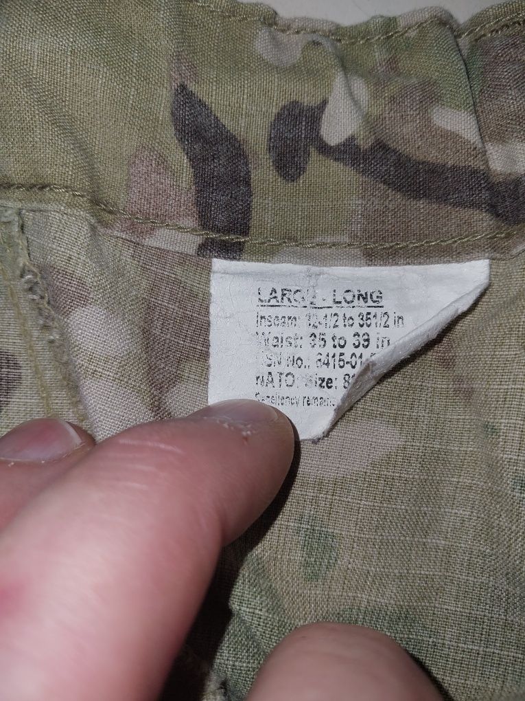 Mundur US Army multicam spider large long kontrakt.