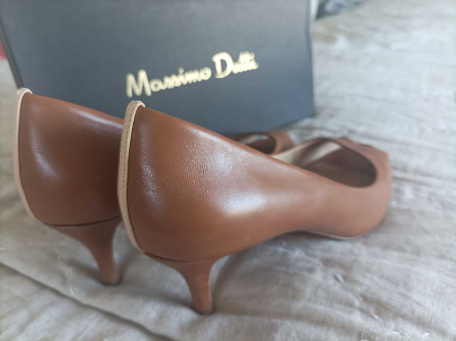 Sapato camel em pele (40)