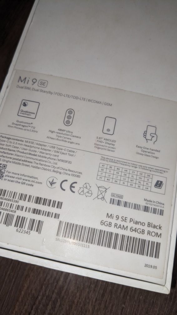 Xiaomi mi 9 se ксяомі