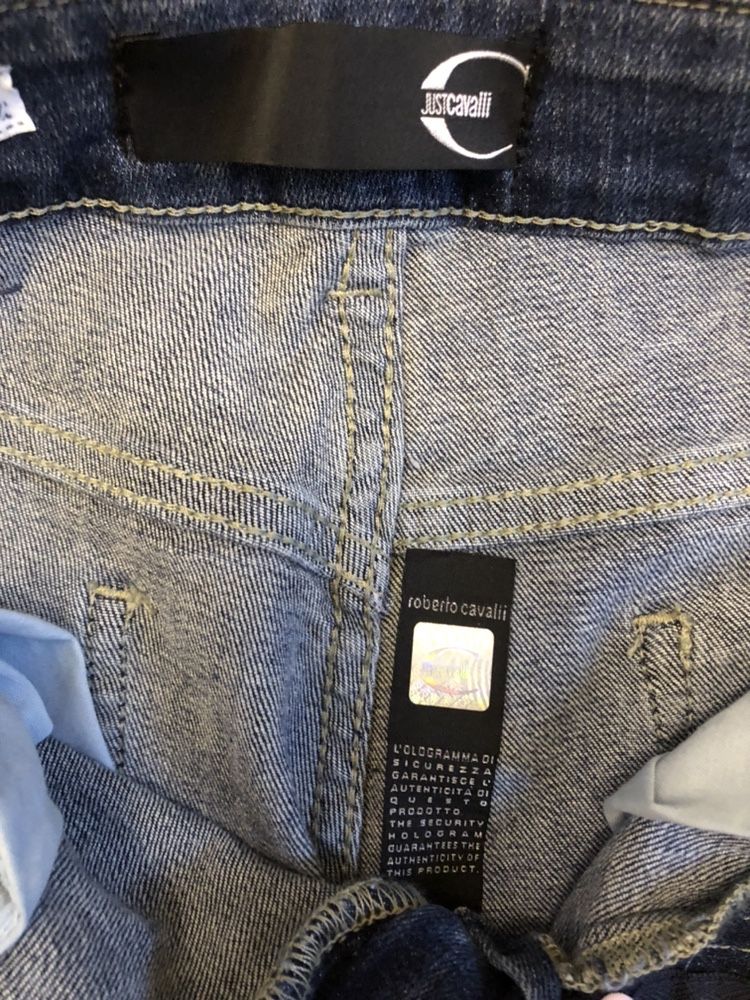 Spodnie damskie jeans Just Cavalli oryginał nowe slim leg xs 25