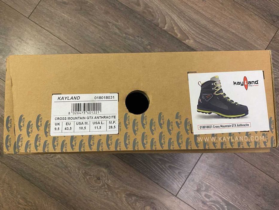 Ботинки Kayland Cross Mountain GTX, Anthracite, 43.5