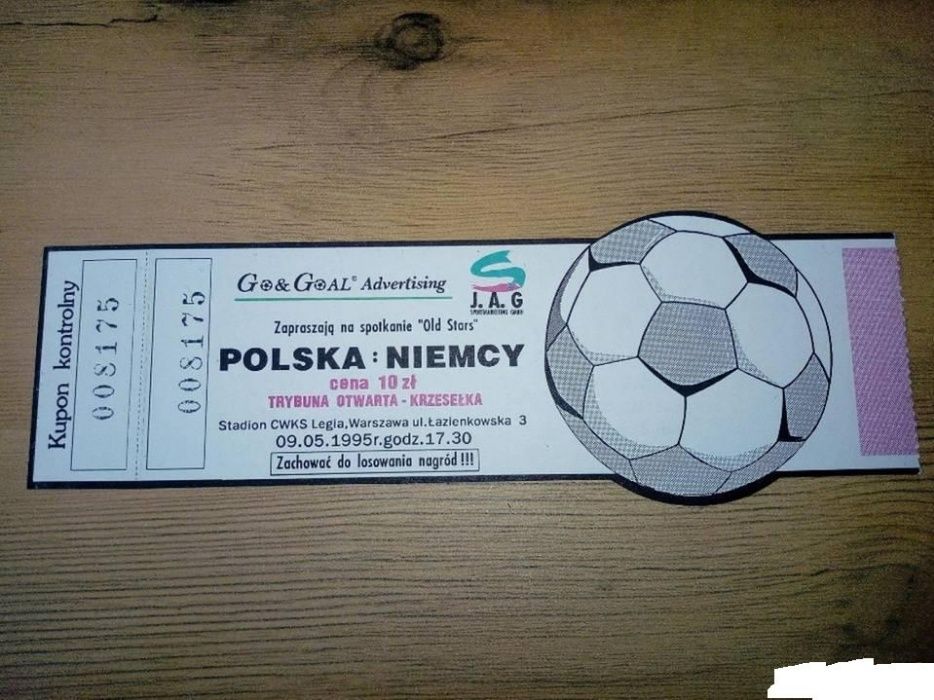 Polska - Niemcy, bilet meczowy