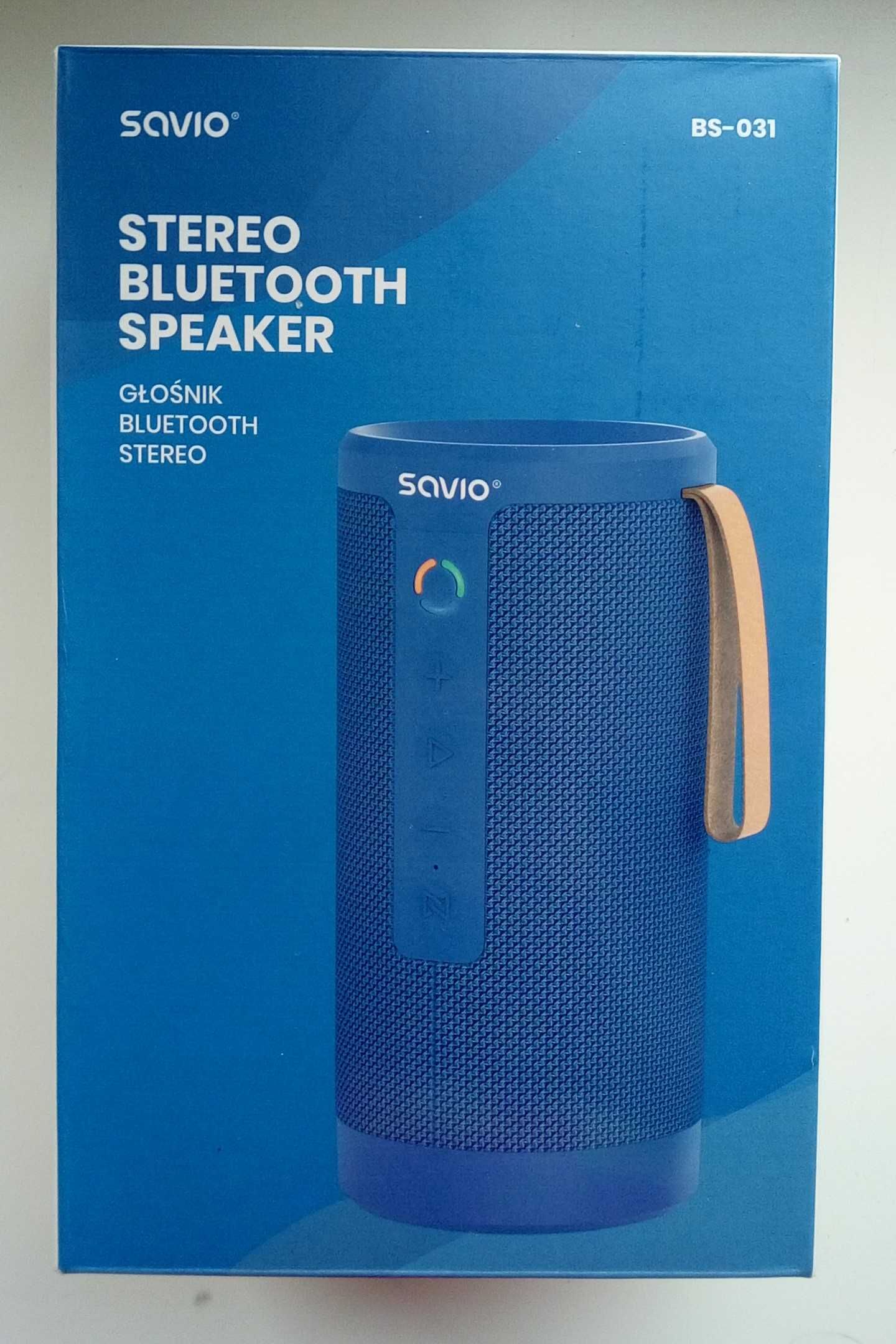 NOWY wodoodporny mobilny głośnik Bluetooth SAVIO BS-031 STAN IDEALNY