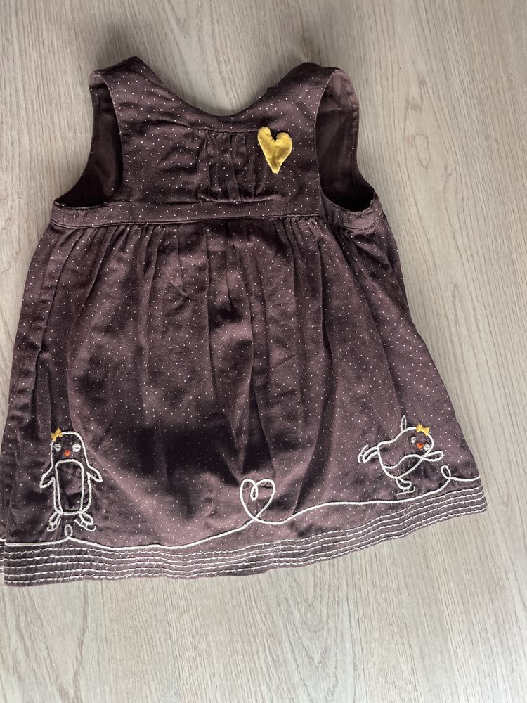 Vendo vestido castanho 9 meses