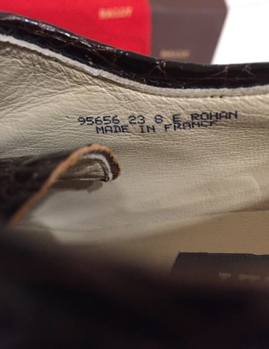 Bally-новые туфли из крокодила