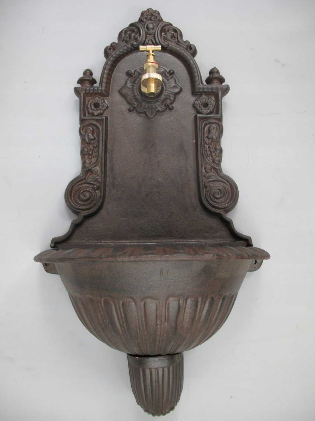 WYLEWKA - FONTANNA - ŻELIWO brąz KRAN wisząca 68cm