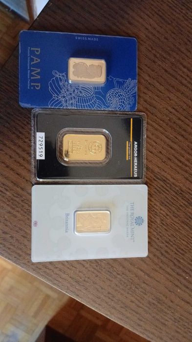 Vendo Barra de Ouro de 20g e 10g