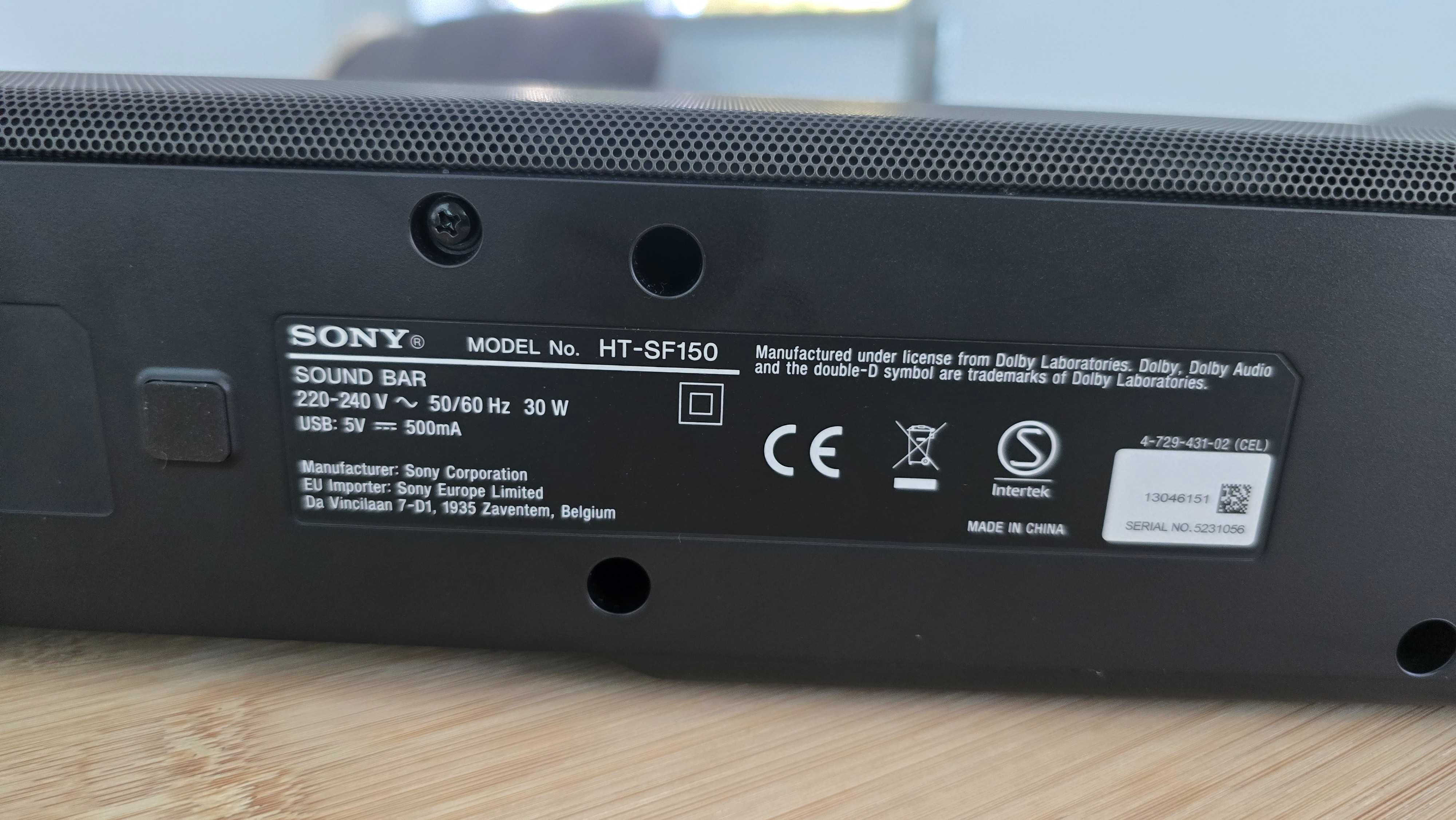 Soundbar SONY HTSF150