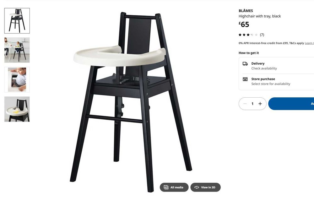 Cadeira Bébé Ikea