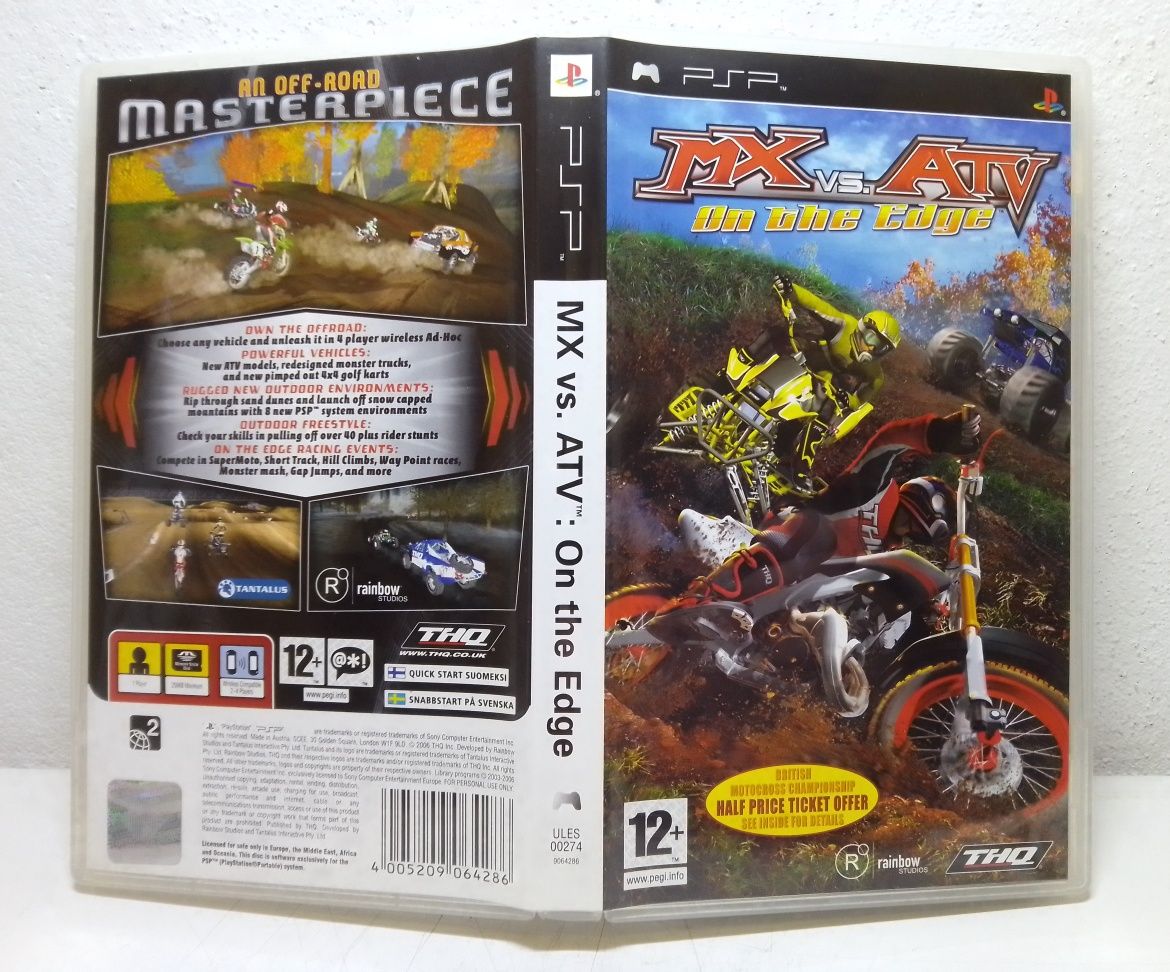 Jogo MX vs ATV - On the Edge, para PlayStation Portable PSP