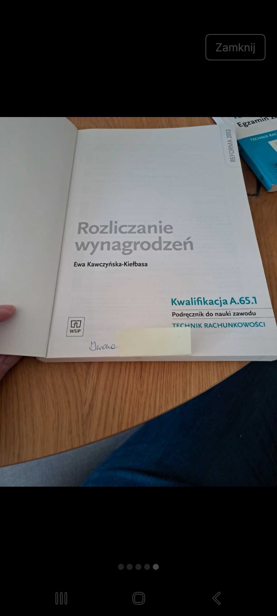 Zestaw książek rachunkowość, testy przygotowujace do egzaminu