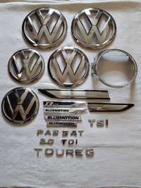 Эмблема значок VW T5/T6/T7/Toureg/Caddy/Golf 7 Оригинал