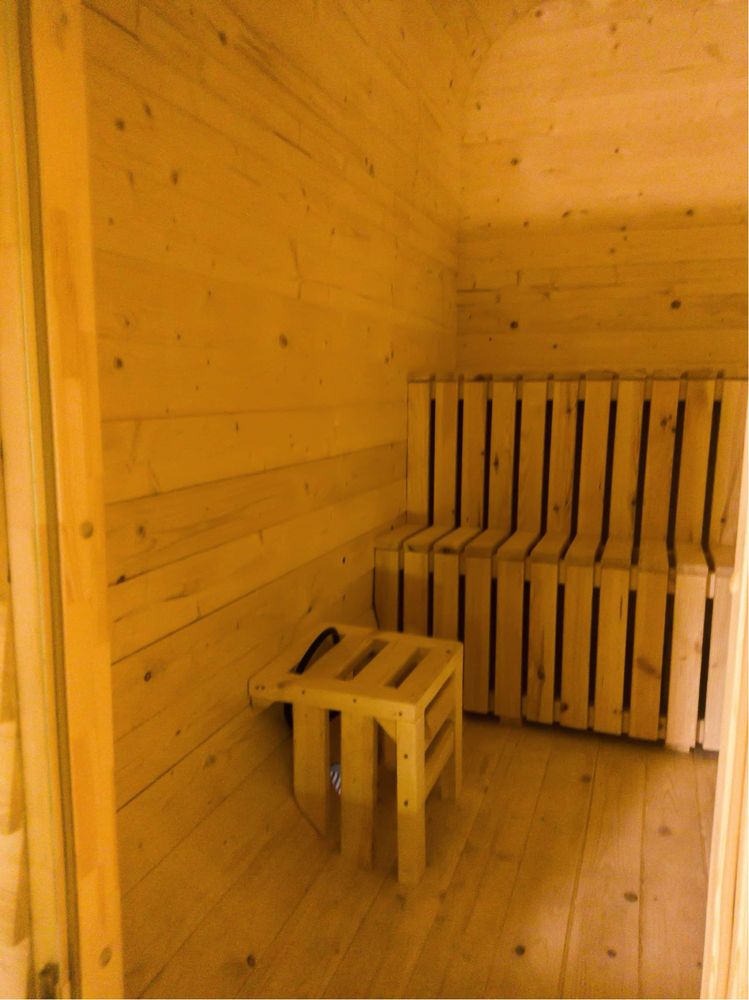 Sauna ogrodowa zewnętrzna