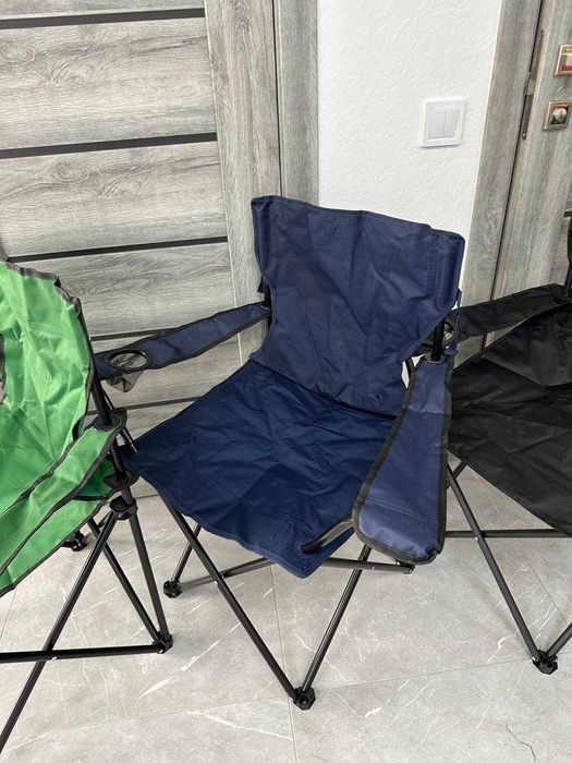 Розкладний стілець! Похідне КРІСЛО с підсклянником! + ЧОХОЛ