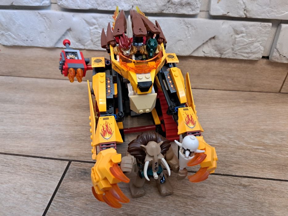 Lego Chima Laval's Fire Lion 70144 pojazd ogniowy lew