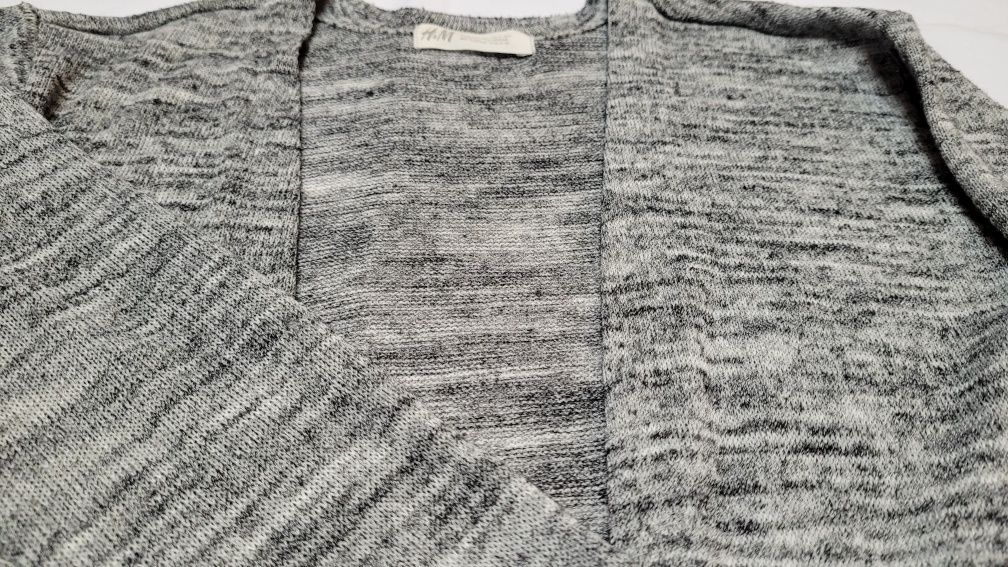 Szary kardigan z H&M