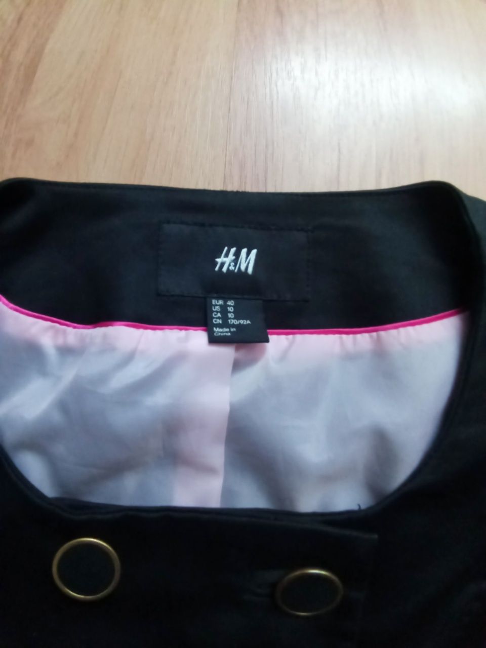 Jak nowa S 36 H&M żakiet narzutka marynarka kurteczka czarna wiosna