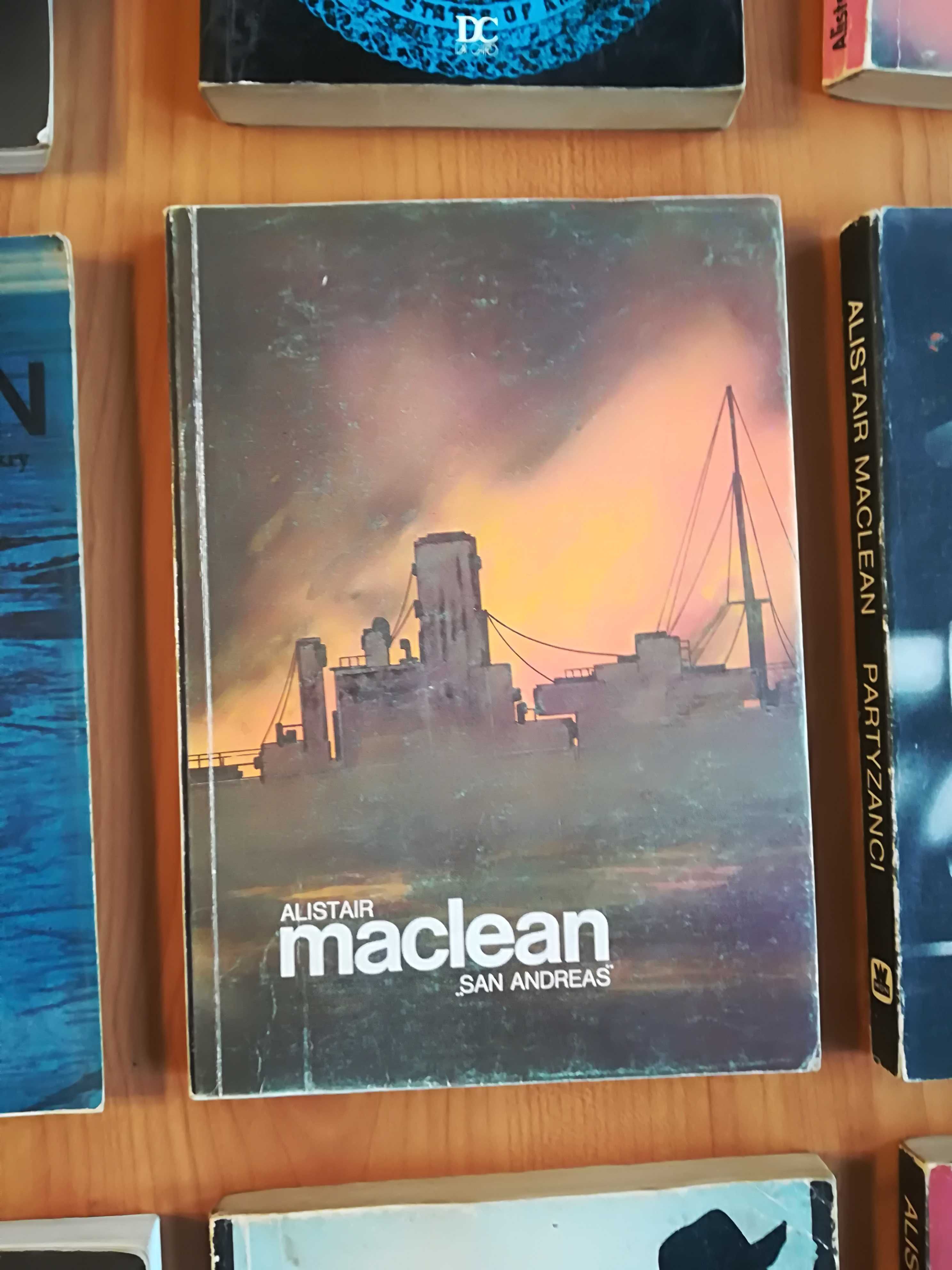 Alister MacLean książki sensacyjne zestaw 13 sztuk
