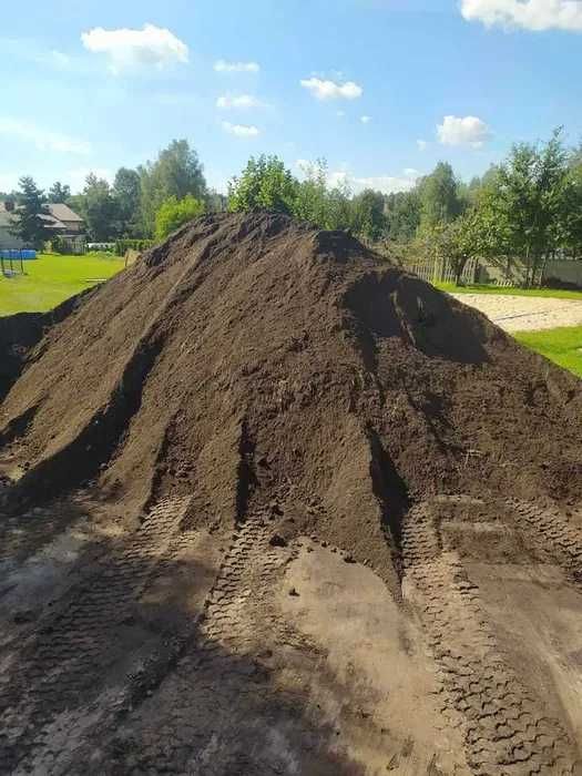 Czarnoziem ziemia TORFOWA pod warzywa do ogródka pod trawę - transport