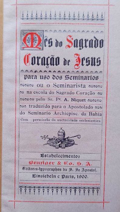 Mês Sagrado Coração de Jesus para uso dos Seminaristas 1900