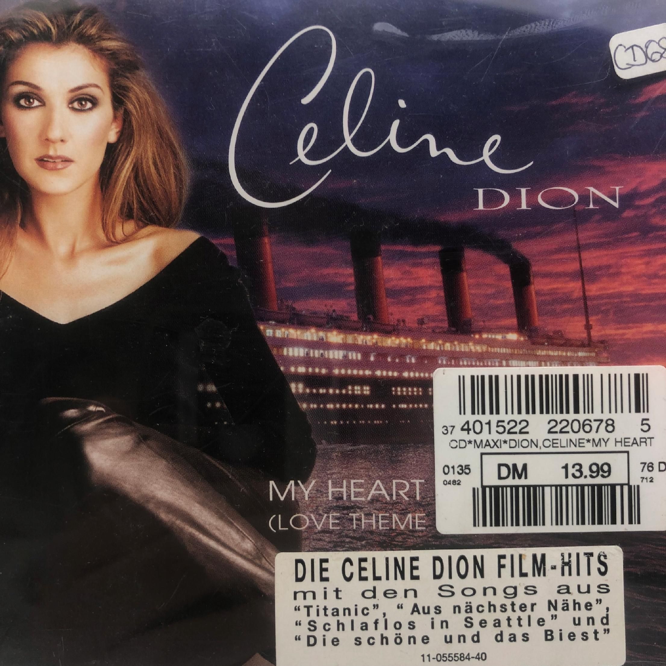 cd - celine dion - my heart will go on 1997 pop