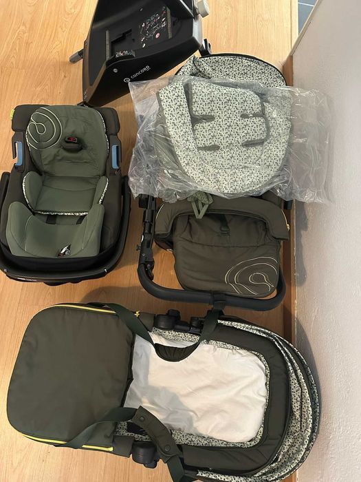 Conjunto Cadeira, Ovo e Berço Concord + Isofix