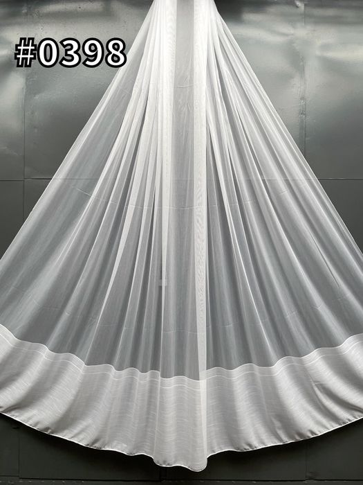 Топ! Тюль бамбук з полосами Гардины льон сітка турецька штори