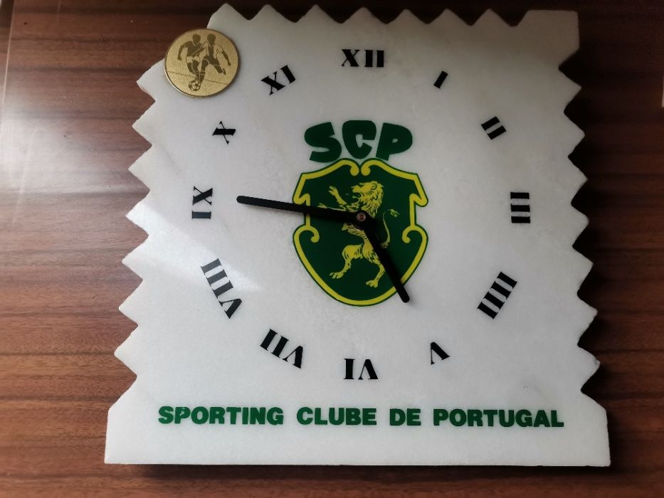 Relogio Sporting Clube Portugal em marmore