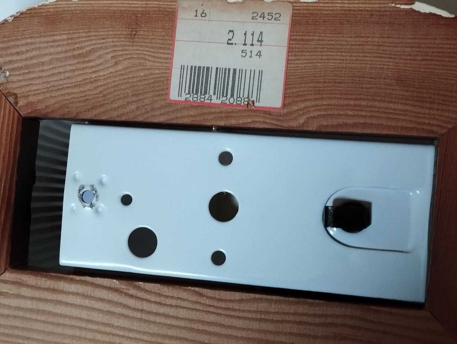 2 Apliques Ovais Madeira Dourado