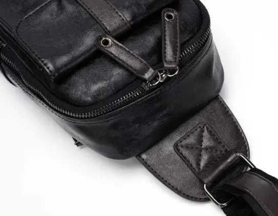 Мужская брендовая бананка сумка на грудь плечо барсетка рюкзак ранец