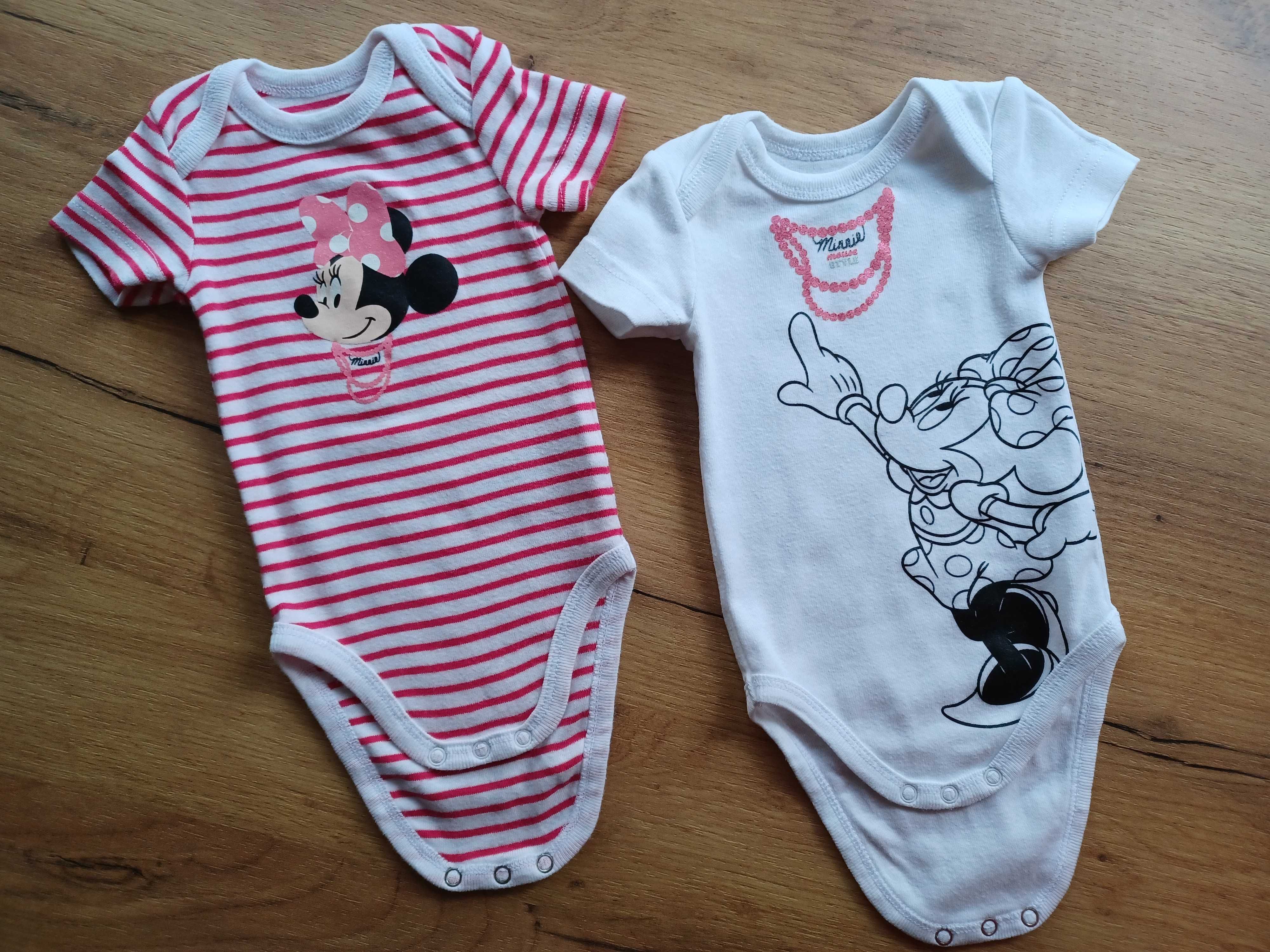 Body dla dziewczynki 3msc krótki rękaw ze SMYKA Minnie Disney r.62