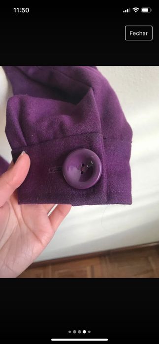 Casaco/Sobretudo roxo XL