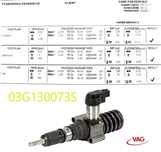 Wtryskiwacz. 03G.130073S 03G.130073D 2.0 TDI VW AUDI SKODA SEAT