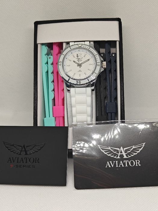 Relógio senhora Aviator 5 pulseiras