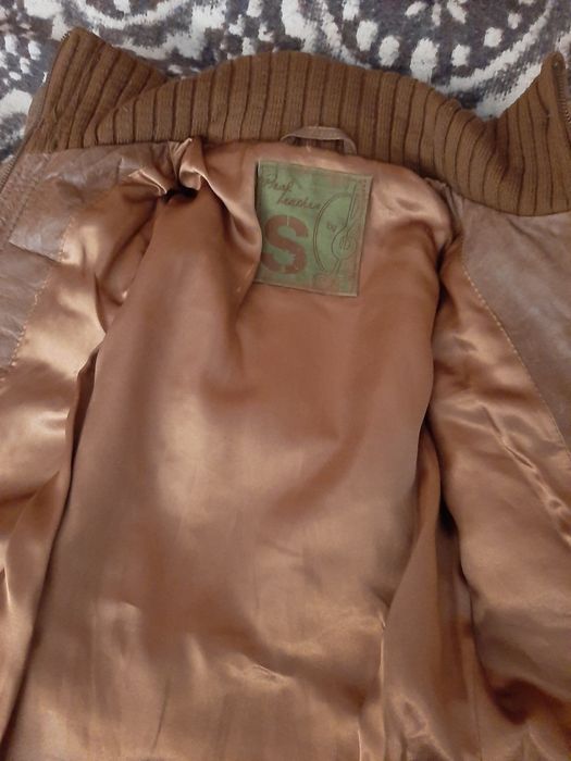 Casaco 100% Couro da Stradivarius