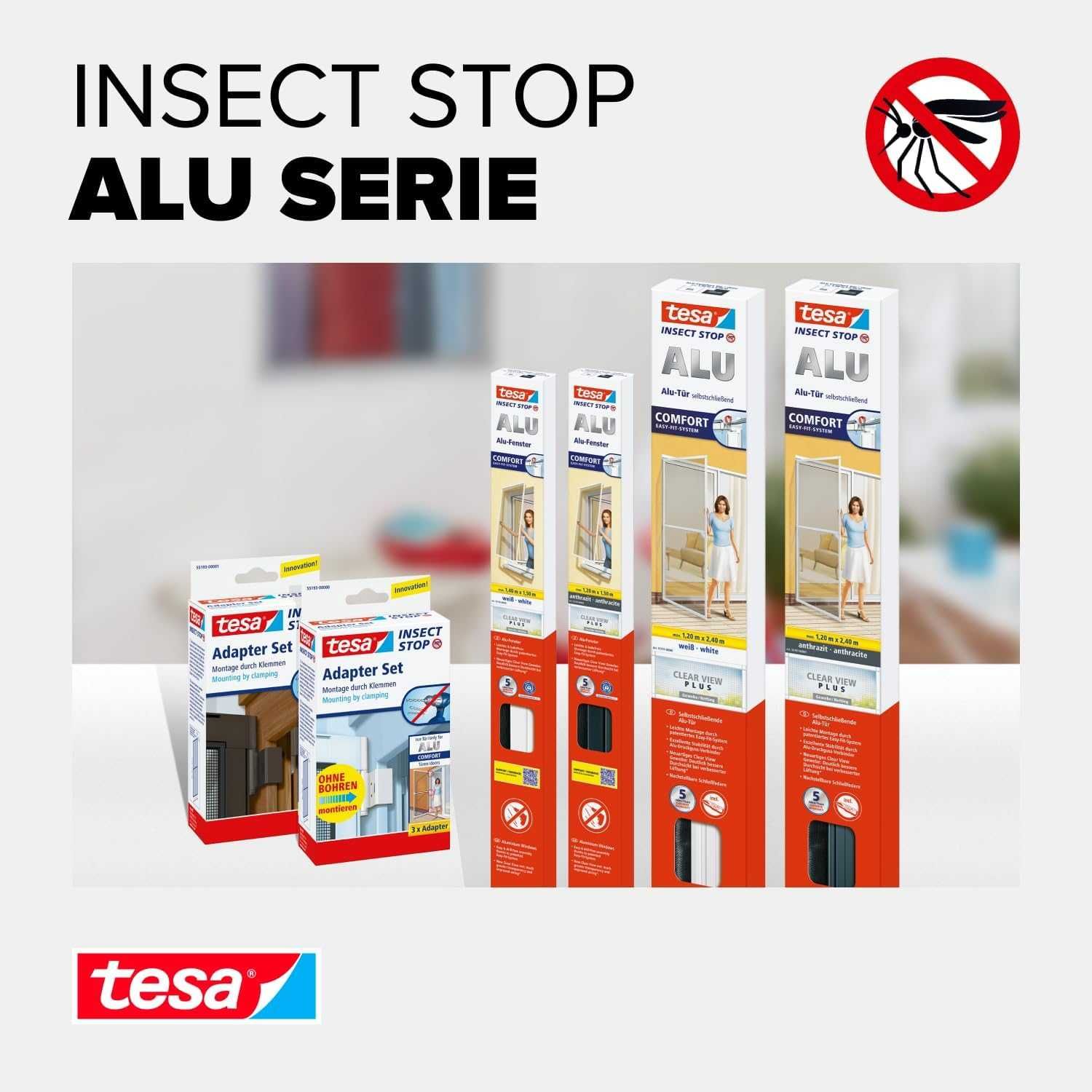 Tesa adaptery do moskitier drzwi ALU COMFORT